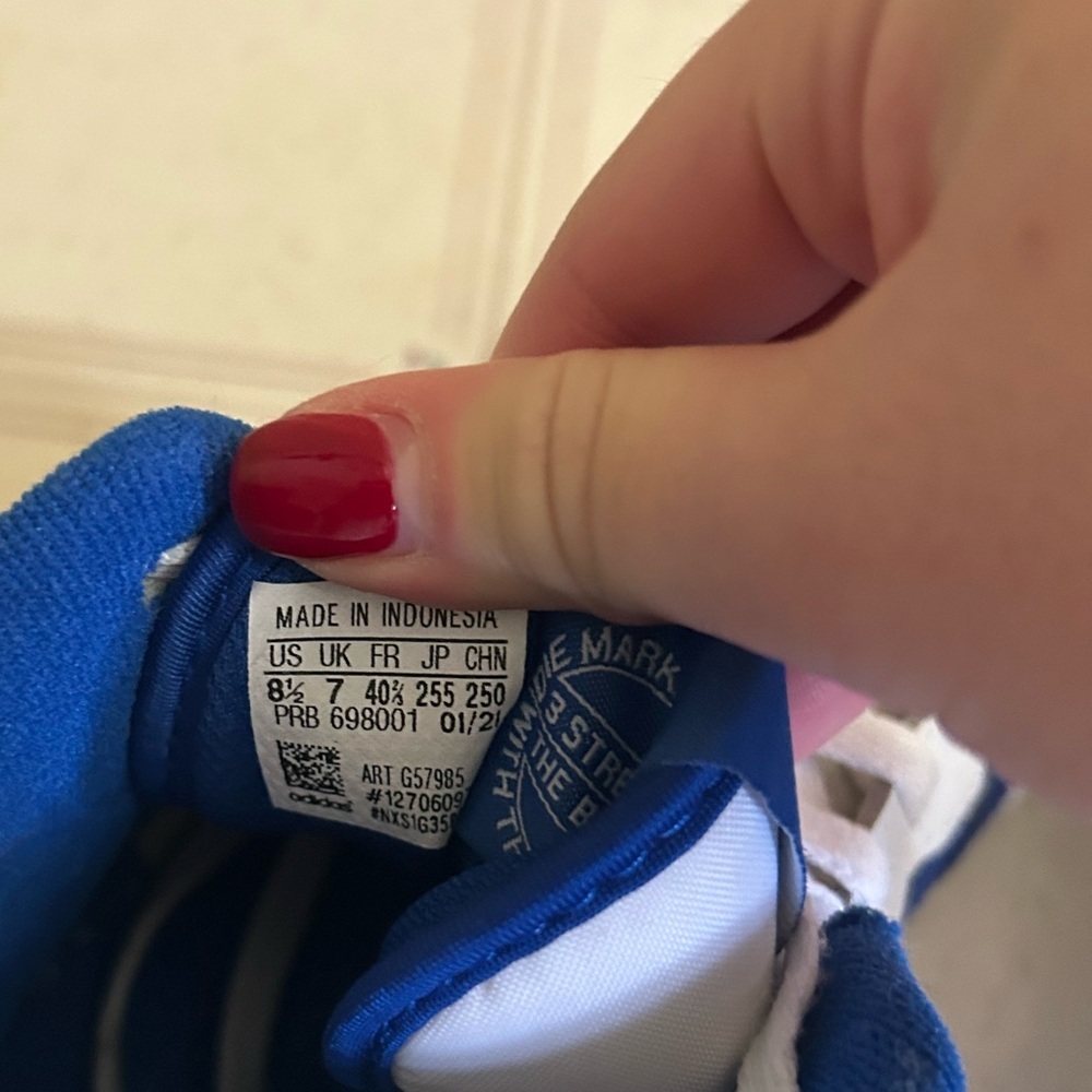 Adidas Men’s Forum Mid Sneaker White Blue - Picture 5 of 5